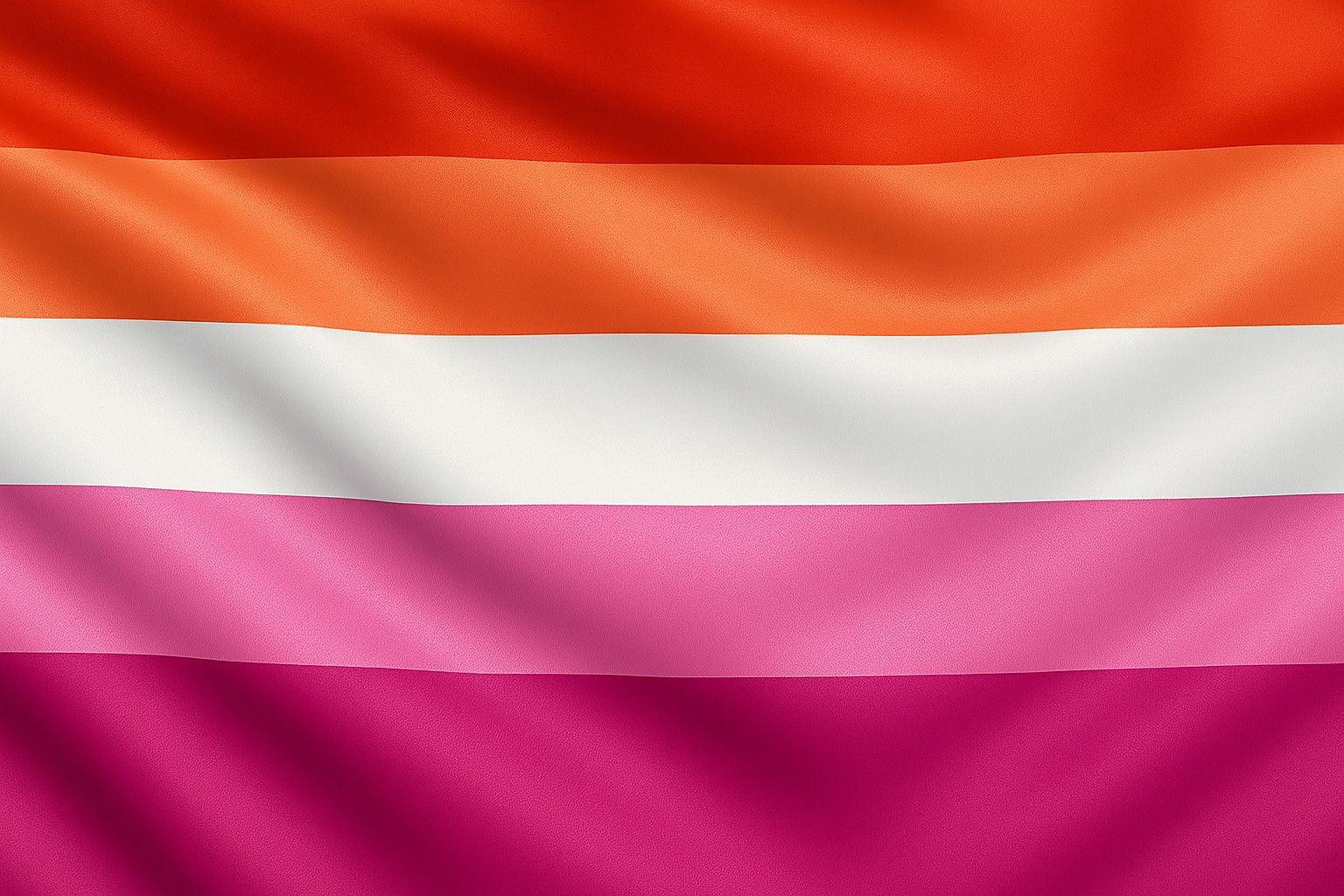 Bandeira lésbica: símbolo da atração entre mulheres, com origens na poetisa Safo de Lesbos (séc. VII a.C.), hoje representando resistência política e autonomia feminina contra normas heterossexuais,