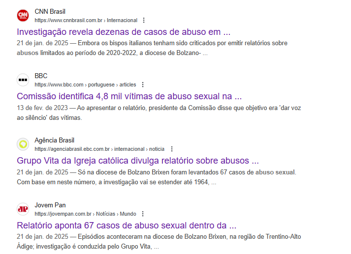crimes cometidos por evangélicos
