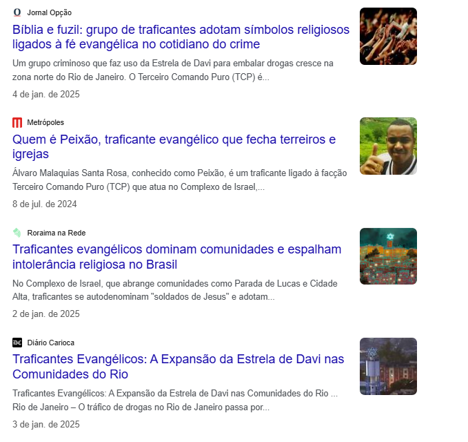 crimes cometidos por evangélicos